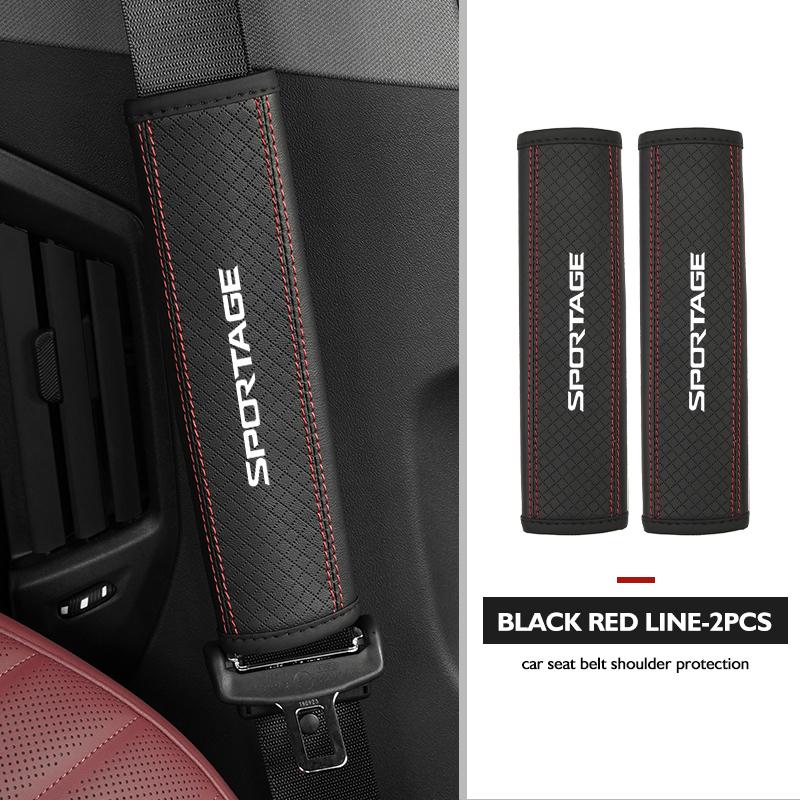 ASP1  Car Seat Belt Cushion Safety Belt Shoulder Protector Pad For KIA Sportage Rio Ceed Niro Soul Stonic Proceed Sorento