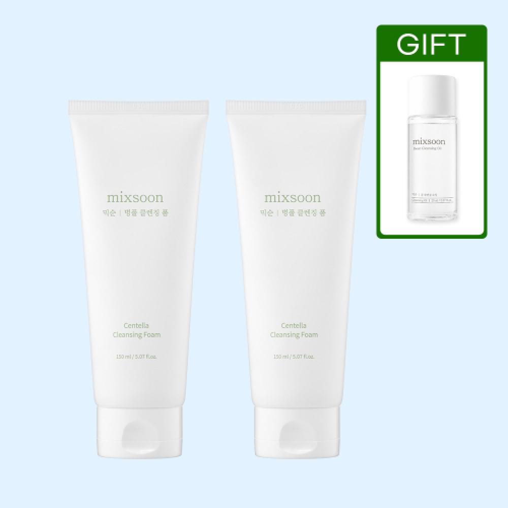 MiXsoon Cleansing Foam 150ml X 2 + Mini 3 Pack Madecassoside NONE