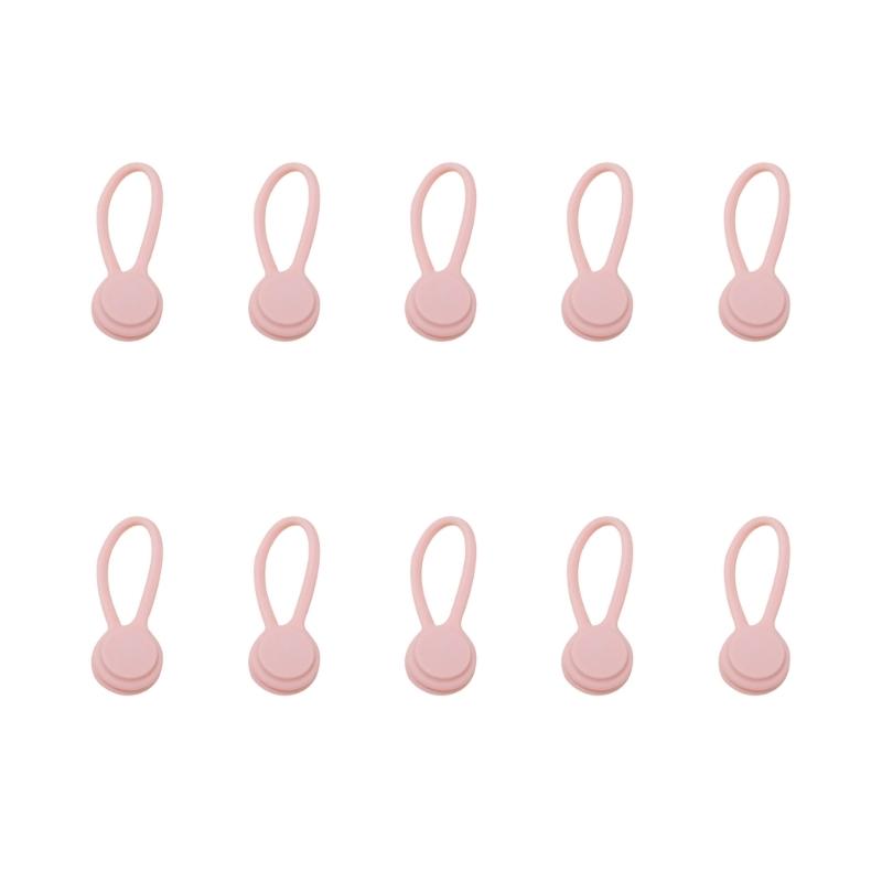 10pcs Minimalists Silicone Cord Organizers Magnetic Clip For Tidy Desk Management Suitable For Various Cable Earbuds