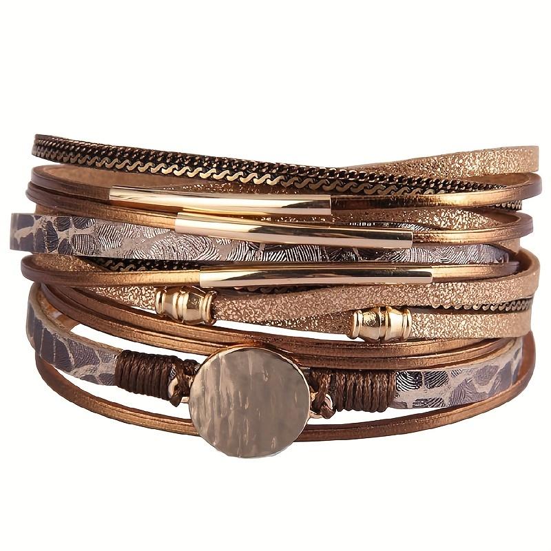 Vintage Bohemian Multi Layer Bracelet | Handmade with Gold Accents, Women's Wristbands Exude A Fashionable Feel, Perfect for Casual Wear