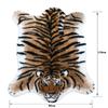 110x85cm Soft Fluffy Tiger Faux Fur Carpet Imitation Tiger Hide Printed Animal Skins Area Rug Faux Fur Cute Rugs