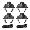 4x Car Roof Box Crab Clips Clamps Accessory Universal Fit Fits Slotted Rails