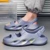 Men's Summer Outdoor Wearable Slippers Thi Bot Anti-Slip Wear-Resistant Driving Sports Big Size Casual Beach Sandals Thick Botto