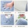 Verdickende Badezimmer-Kaschmirmatte, rutschfeste Teppiche im Waschbecken, Badewannenboden, Duschraum-Fußmatte, Memory Foam 3D-Pad