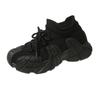 Running dad shoes new fly-woven sports shoes casual thick-soled lightweight ugly cute elastic socks shoes women's spring and autumn