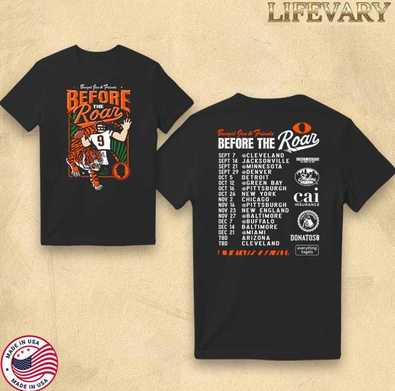 

Bengal Jim and Friends 2025 Game Schedule TShirt – Limited Edition Supporter Unisex T-Shirt XXL