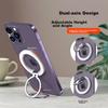 ESCASE Phone Ring Holder Stand Magnetic for Apple 14 Pro, Huawei Mate 60 Pro, IPad Desktop Stand MagSafe Metal Alloy Rotatable White DMF02