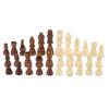 32PCS International Chess Pieces Dual Color Wooden Chess Figures Children Entertainment Toys