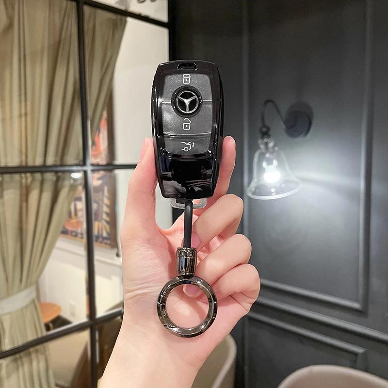 RPO5   For Mercedes Benz W206 W223 C S Class S350 C200 C260 C300 S400 S450 S500 2021 2022 2023 2024 TPU Car Key Case Cover