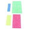 4 Pieces Letter Number Stencils Plastic Material Capital Lowercase Lettering Template for Learning Painting Scrapbooking