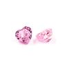 9A Pink Heart-Shaped Synthetic Gemstone with Ice Flower Cut for DIY Jewelry