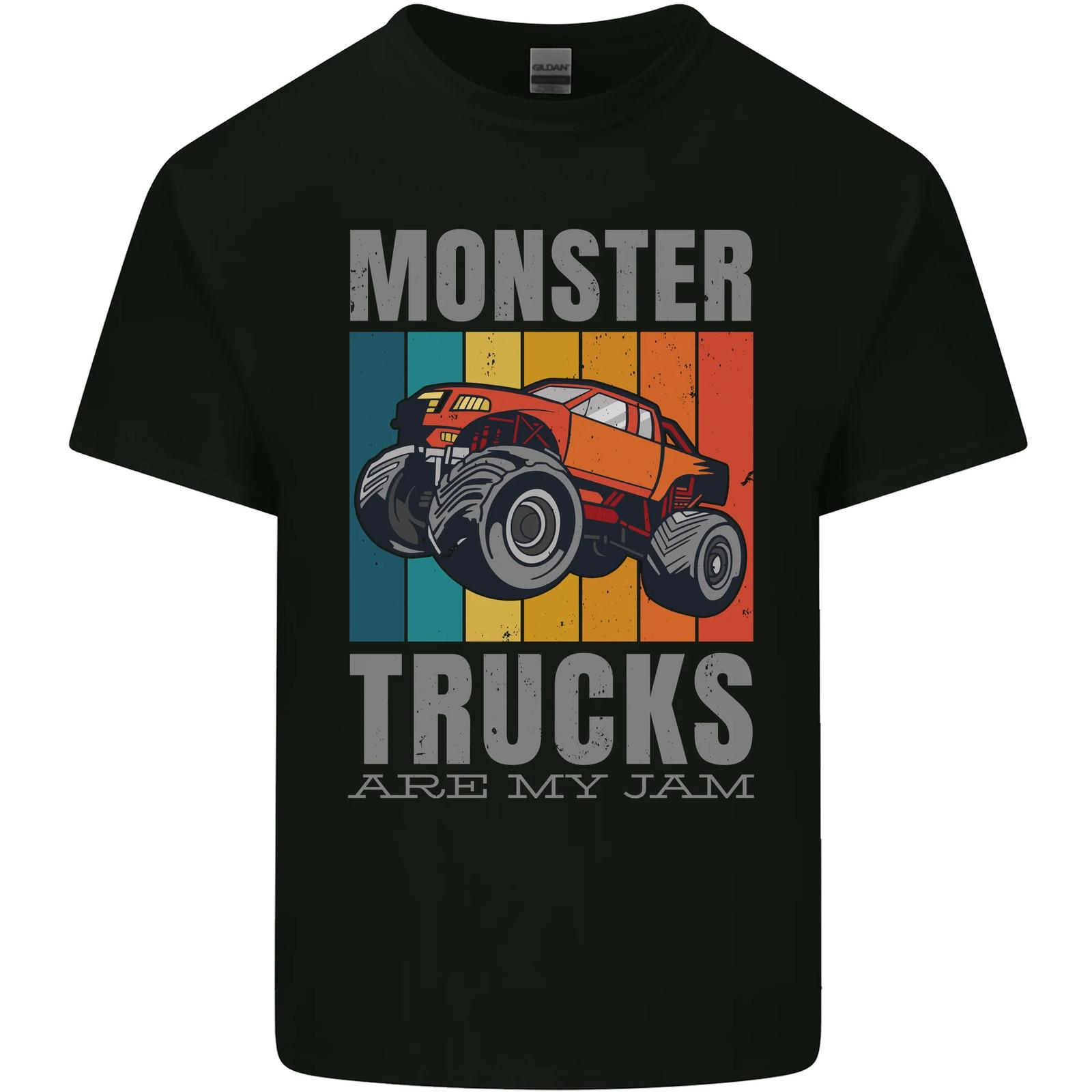 Monster Trucks are My Jam Mens Cotton T-Shirt Tee Top S