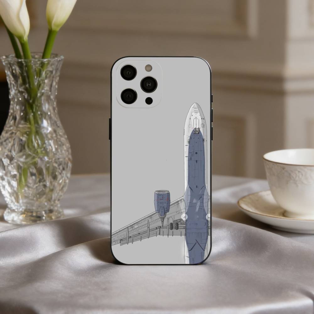 A-Aircraft H-HelicopterS A-Airplane Phone Case For iPhone 17,16,15,14,13,12,11 Plus,Pro Max,XS,Soft Silicone Black Cover
