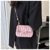 Faux Leather Quilted Chain Bag for Women, Minimalist Crossbody Square Purse, Soft Single Strap Shoulder Handbag KTB