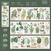 6sheets Vintage Plants Washi Sticker Decor Journal Supplies DIY Scrapbooking Material Creative Aesthetics Stationery
