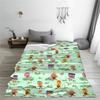 Noodle & Pals Micro Super Simple Blanket Nursery Rhymes Grass Flannel Novelty Soft Throw Blanket Covering Sofa All Season Couch