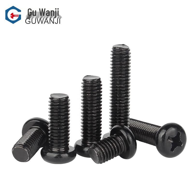 GUWANJI Black 304 Stainless Steel Cross Recessed Pan Head Screws