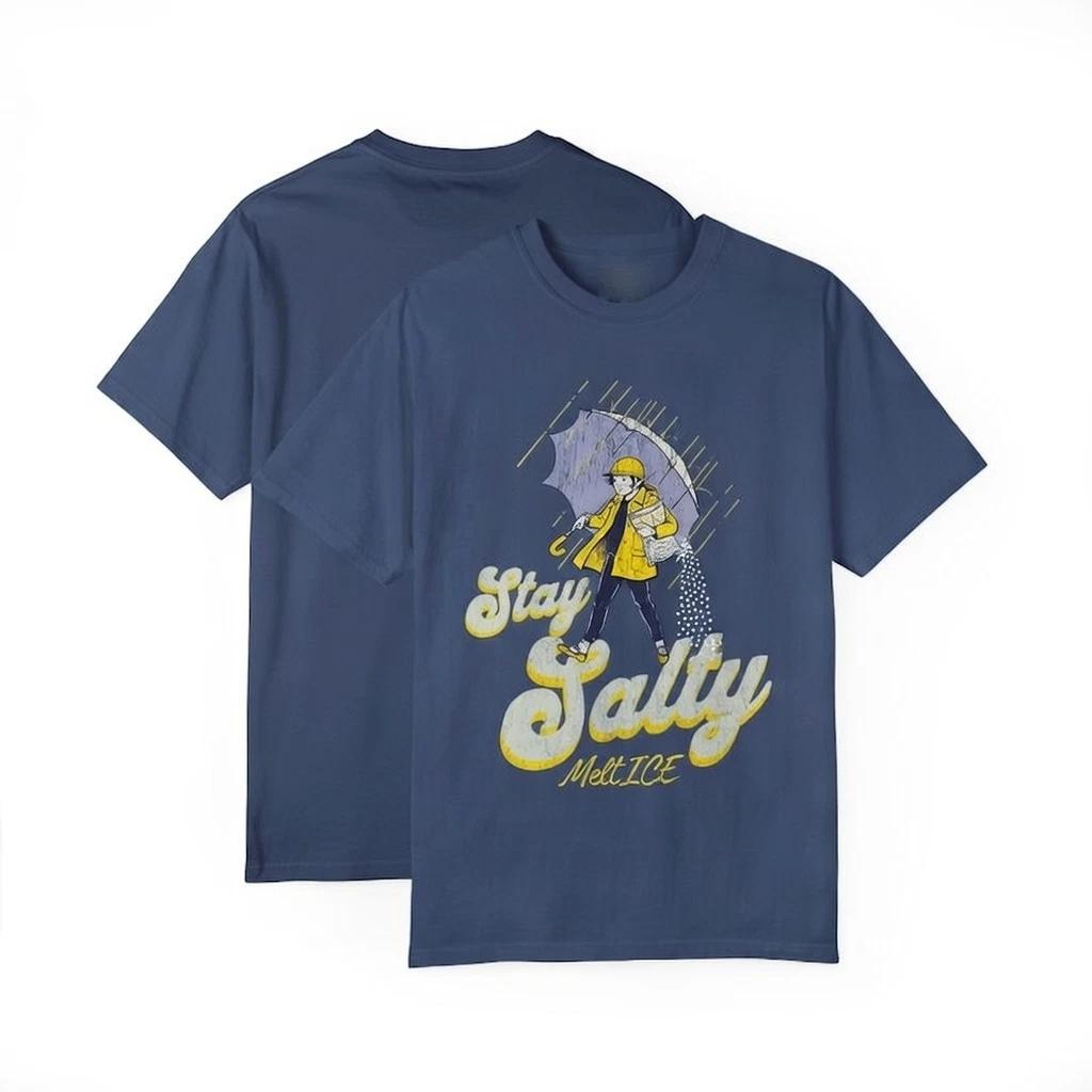 Subtle Anti Ice Stay Salty Protest T-Shirt, Keep Ice Out, Pro Immigration S