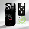 B-Brain and heart Phone Case For iPhone 17 16 15 14 13 12 Pro Max Plus for Mirror Wireless Magnetic Cover