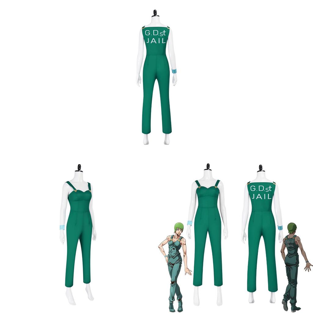 Jojos Bizarre Adventure Ermes Costello Cosplay Costume With Polyester Blend For Anime Con Events