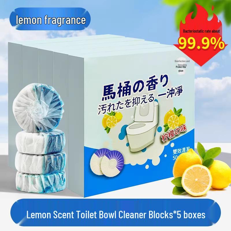 

Мощное средство для чистки унитаза с голубыми пузырьками: Туалетный блок длительного действия, ароматизированный, удаляющий накипь и дезодорирующий.