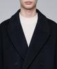 Musinsa Standard Cashmere Blend Oversized Double Coat [Navy]