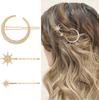 Luxury Crystal Snowflake Hairpins Barrettes Women Fashion Girls Hair Clip Pins Hairgrip Rhinestone Moon Star Hair Accessories