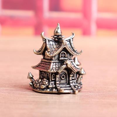 Figurki Dekoracje Domu Zamki Ozdoby Architektoniczne Mosiężne Ozdoby Styl Antyczny Małe Domki