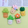 Cute Cartoon Plant Pot Resin Shoe Buckle & DIY Jewelry Hair Clip Accessories.