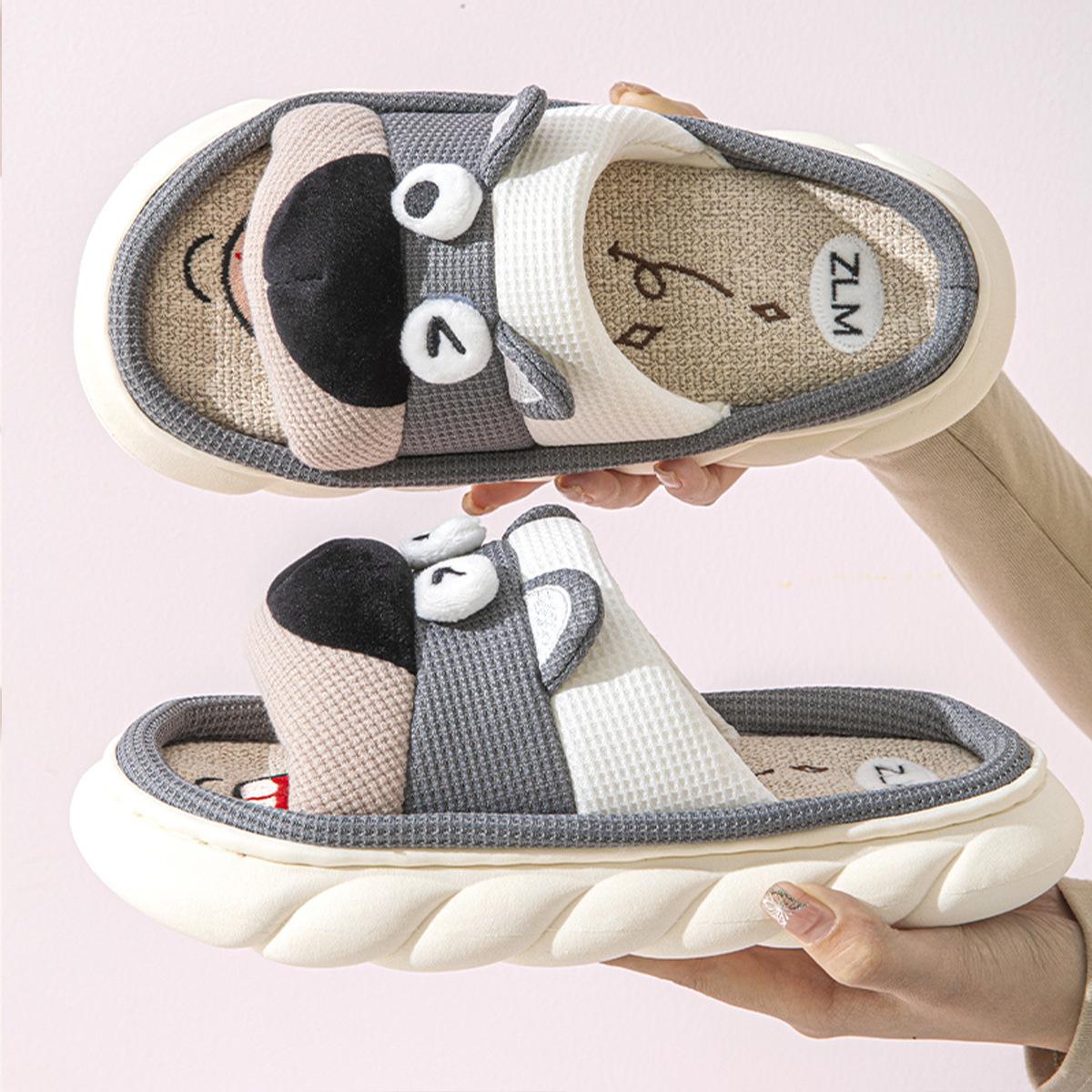 

Европа и Соединенные Штаты 2024 новая внутренняя домашняя одежда симпатичная толстая подошва шаг дерьмо чувство пара тапочек пятно One Size