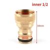 1pc Brass 1/2" 3/4" 1 Inch Thread Quick Connector Garden Irrigation Faucet Nozzle Adapter Water Gun Joints