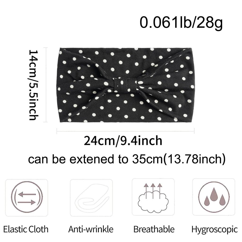 Women's Boho Cotton Printed Headband Sports Band Striped Headband A Wide Edge Yoga Headband Soft Hair Band Headdress Bundle Women Girls Hair Band