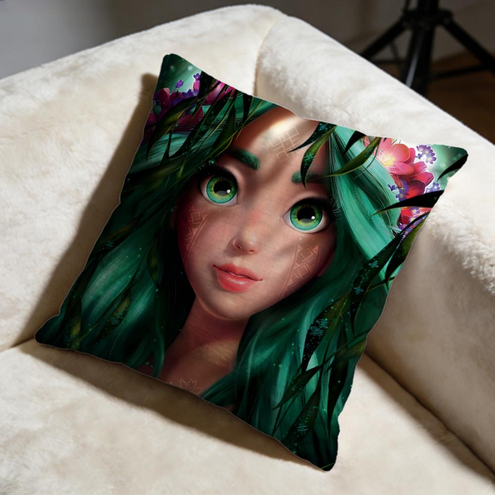Hot MMavka The Forest Songable Cushion Cover Soft Decorative Pillow Case Suitable for Bedroom Sofa Car Travel Use