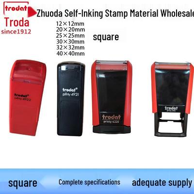 Ștampilă Zhuoda cu auto-tușare 4921/43032/4924 - Design pătrat