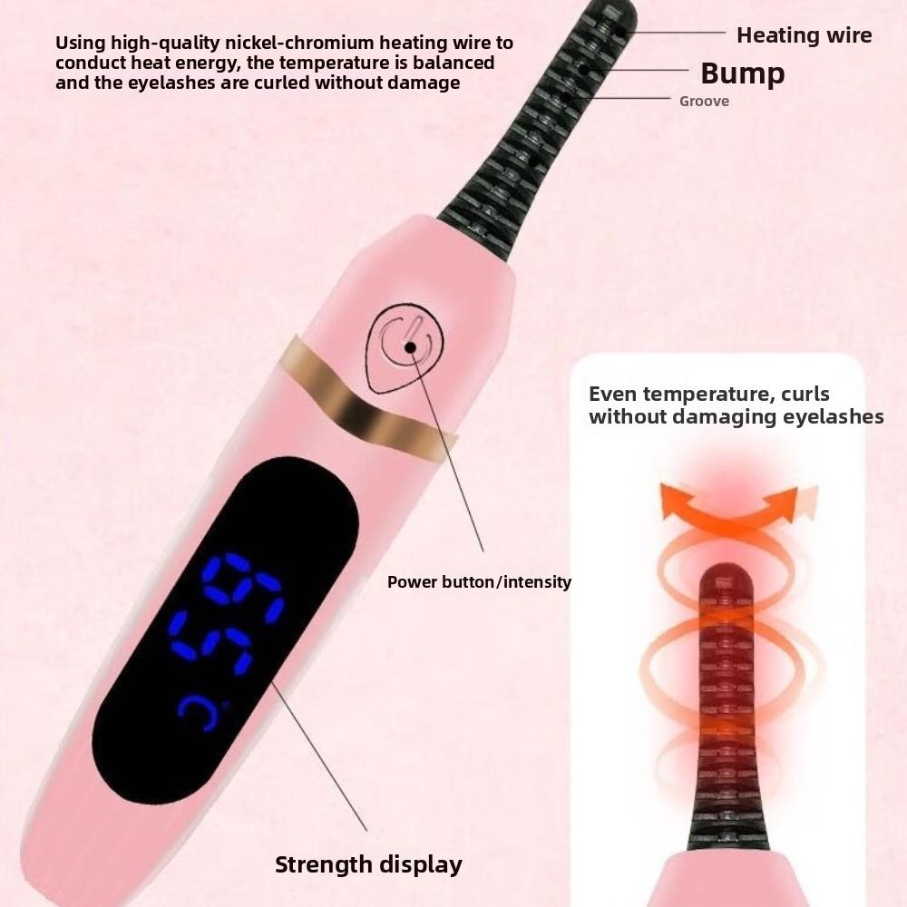Fast Heating Heated Eyelash Curler Professional Rechargeable Ion Eyelash Curler  Makeup Tool