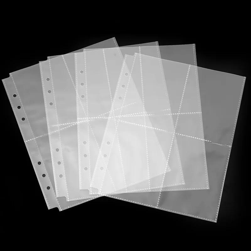 10 Pieces A5 6 Hole Clear Ring Binder Refill Sleeve Photocards Notebook Diary Photo Album Storage Binding Folder Back To School