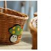 Household Imitation Rattan Wicker Basket  Restaurant Serving Tabletop Display