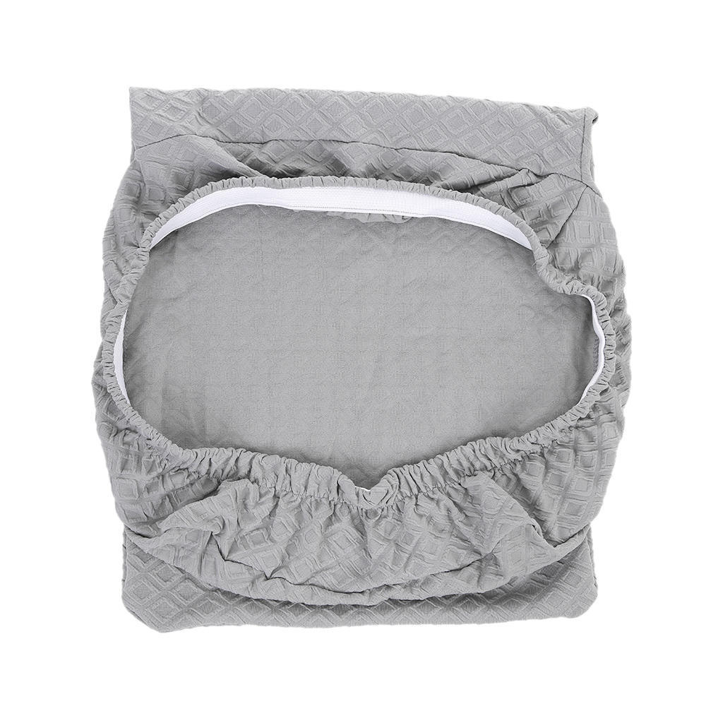 

Чехол для стула из плотного трикотажа и полиэстера, спандекса серый