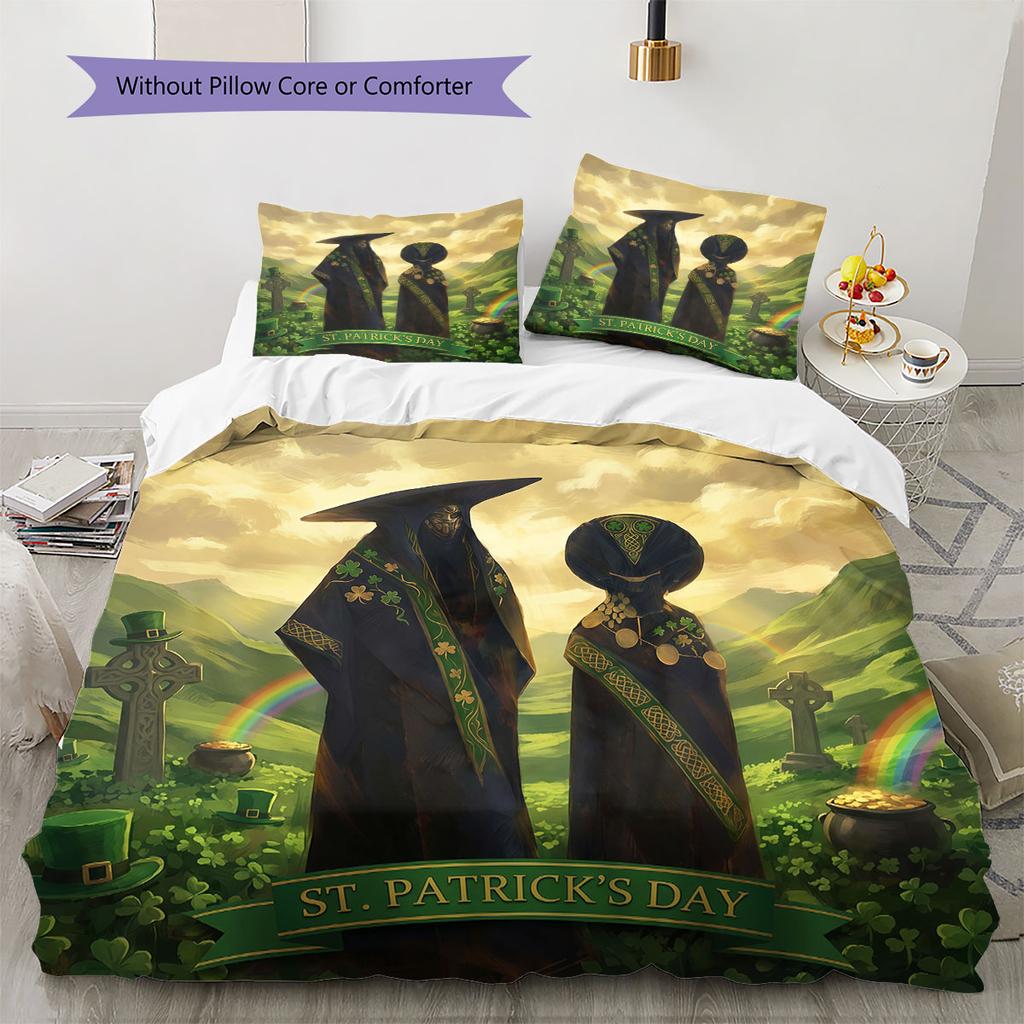 DUNEr Pattern Bedding Quilt Set Quilt Cover Pillowcase Home Decoration Birthday Gift (1 * Duvet Cover + 2 * Pillowcase, Without Core)