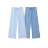 Kaslead Women's Clothing Stretch Lace-up Stripes Pants