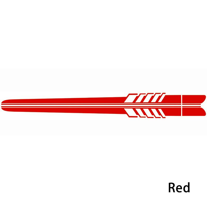 Auto Seitenaufkleber Rennstreifen Fahrzeug Universal Rennstreifen Tür Seitenschweller Aufkleber Außendekorationen für Zubehör