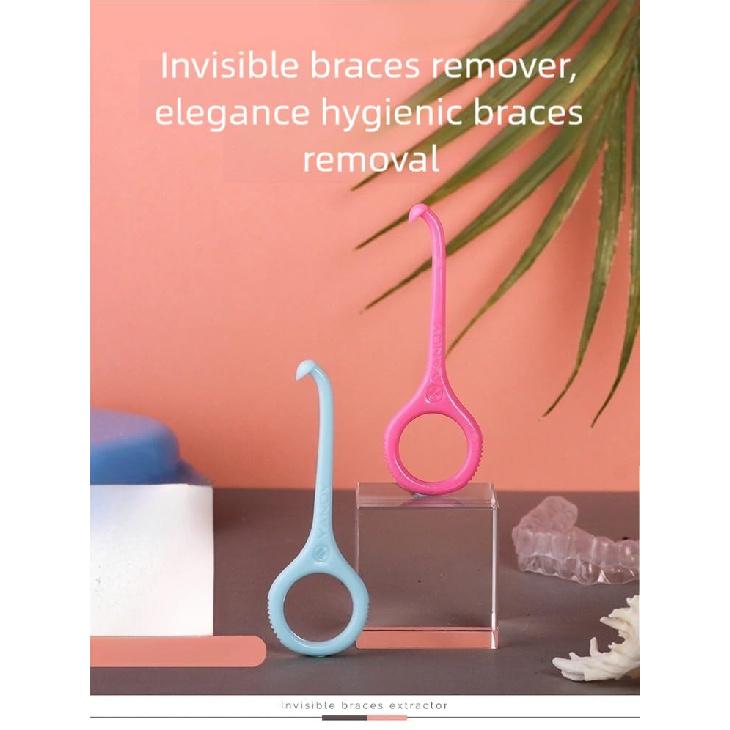 YANDY Clear Aligner Removal Tool,Invisible Removable Braces, Brackets,Denture,Retainer Remover Key,Grade for Ortho Cleaning & Travel Use (2-Pack)