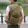 Fishing Backpacks Single Shoulder Bag Large Capacity Crossbody Fishing Tackle Bag Water Resist Fishing Gear Storage Bag