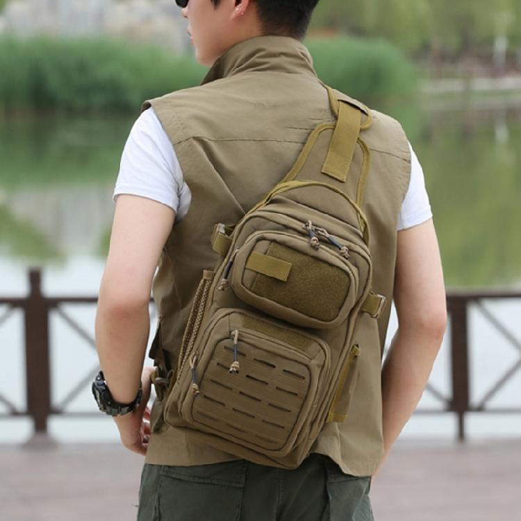 Fishing Backpacks Single Shoulder Bag Large Capacity Crossbody Fishing Tackle Bag Water Resist Fishing Gear Storage Bag