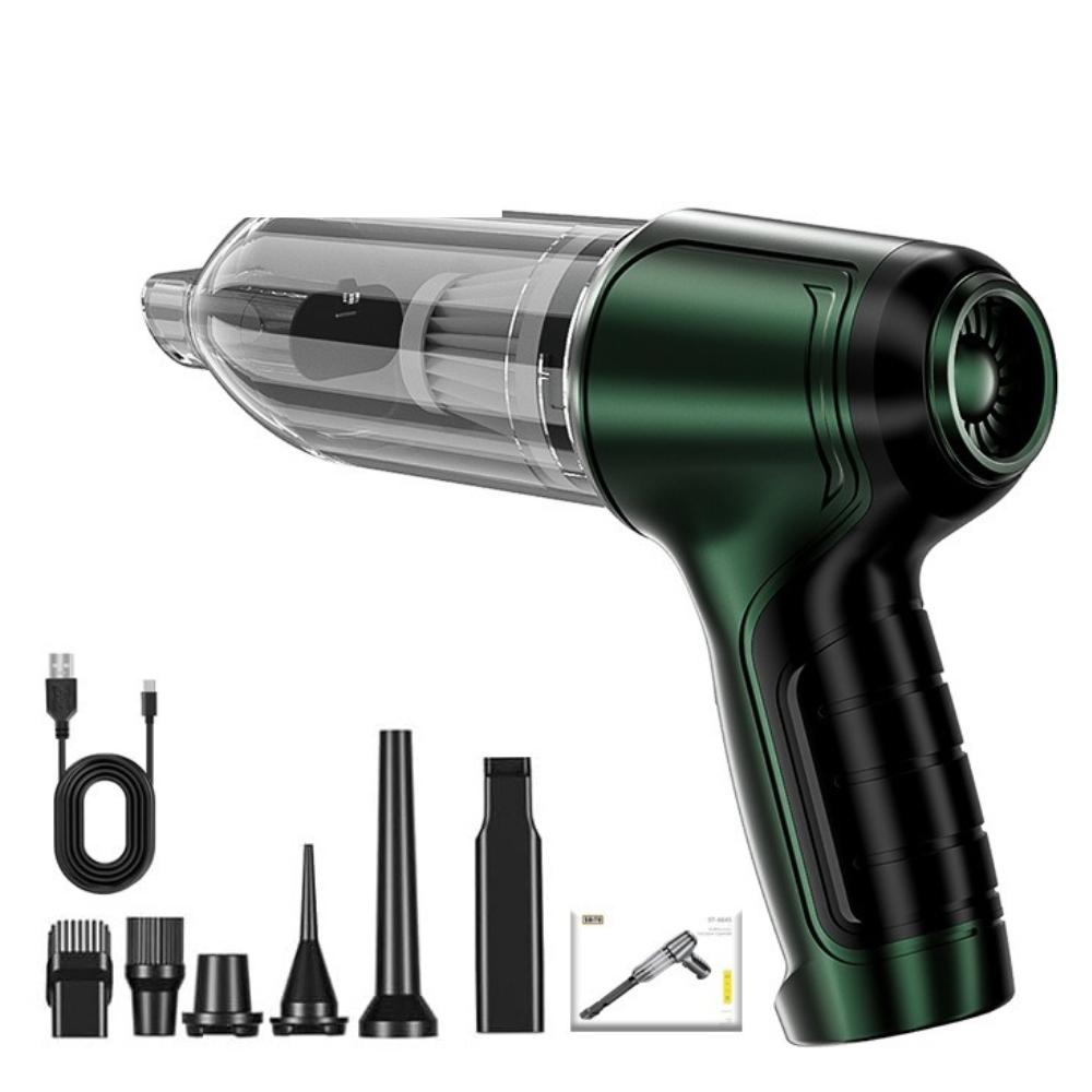 

Автомобильный пылесос Мощный беспроводной автомобильный пылесос 95000PA Мощный всасывающий ручной беспроводной автомобильный пылесос для автомобиля зелёный