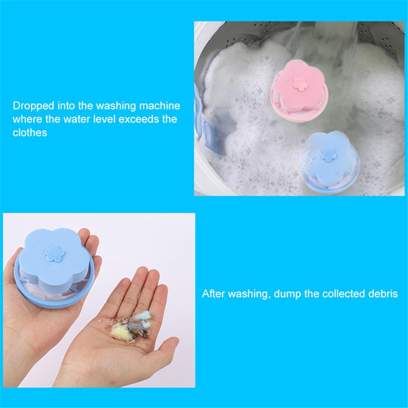 Mesh Filter Bag Laundry Ball Floating Style Washing Machine Filtration Hair Removal Device