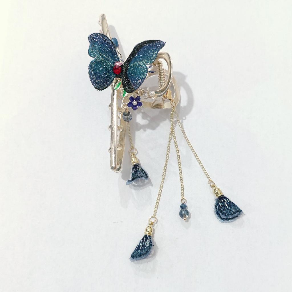 Neue Haarnadeln im europäischen Stil für Frauen, Fransen-Stil, Schleife, Haarspangen, Premium-Feeling-Greifklammer, zarte Hai-Klammer für Mädchen, Hinterkopfklammer