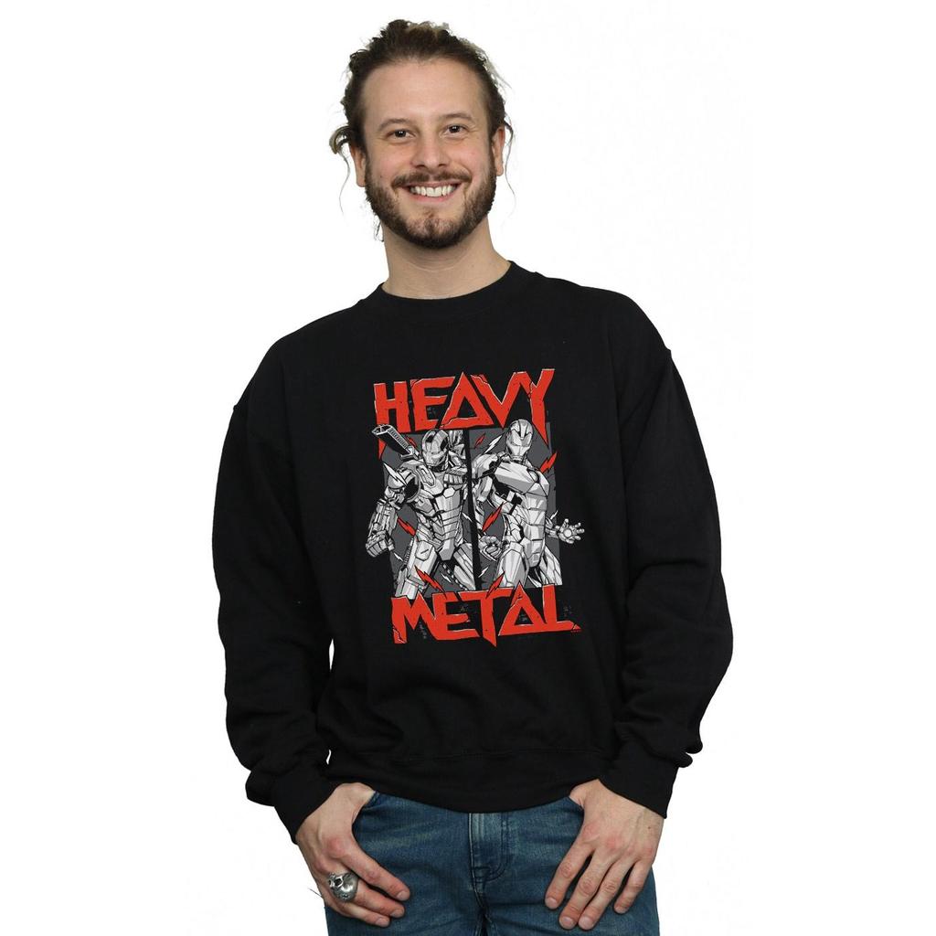 Marvel Mens Iron Man Heavy Metal Sweatshirt