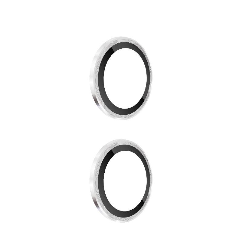 Inel Metalic Metalic pentru Obiectivul Camerei pentru iPhone 16 / 16 Plus Aluminiu LensCase Sticlă pe iPhone16 16+ Capac de Acoperire