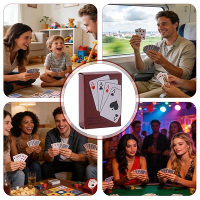 Pocket Poker Cards Mini Poker Playing Cards Party Favor Miniature Poker Cards for Men Women Boys Girls Youth Teens Entertainment
